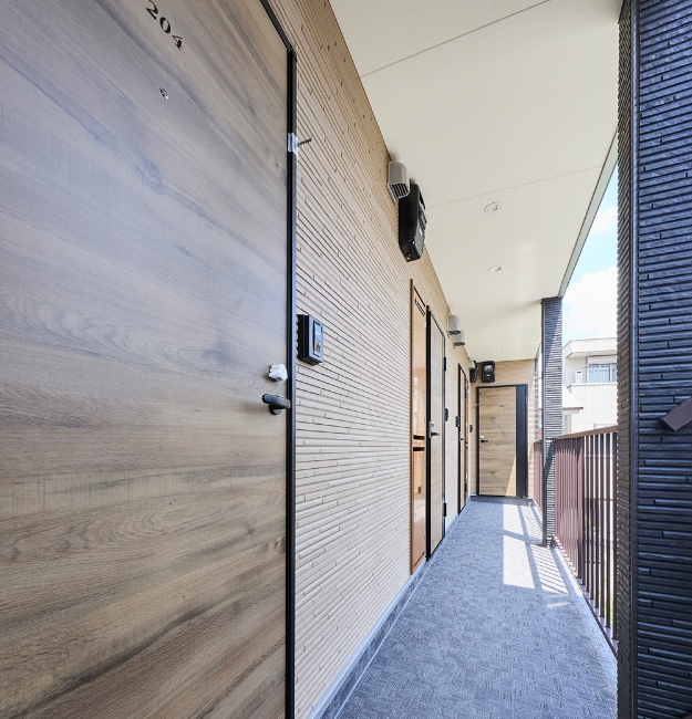 高級感のある廊下や扉