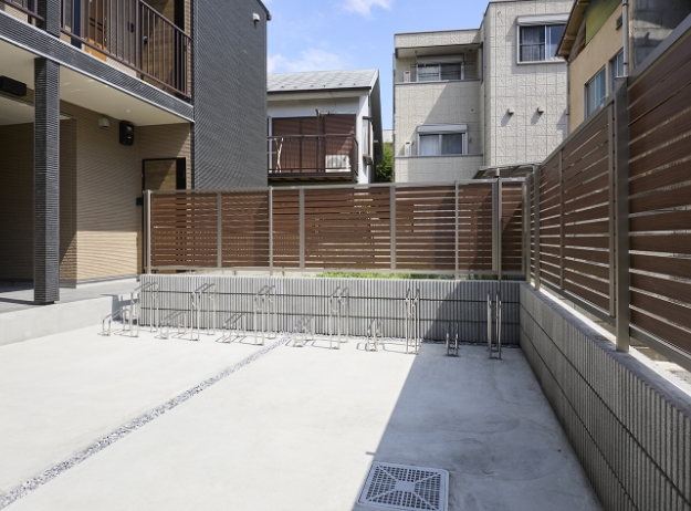 敷地内に整備された駐輪スペース