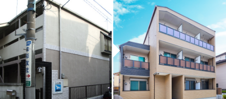 古いアパートを建替えて、良い資産を次世代へ